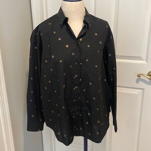 Madewell Button down star blouse